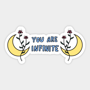 You Are Infinite | Artwork by Julia Healy Sticker